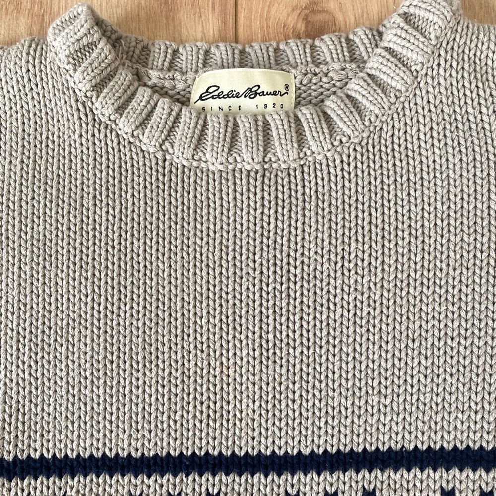 90s Eddie Bauer cotton crewneck - Picture 4 of 8